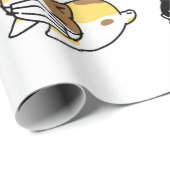 Papier Cadeau CHAT AVEC papier enveloppant MASQUE (Coin rond)