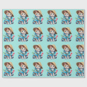 Papier Cadeau Chat Beachcomber (Plat)