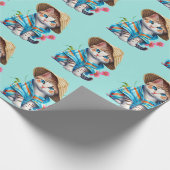 Papier Cadeau Chat Beachcomber (Coin)