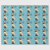 Papier Cadeau Chat Birman / Ragdoll au point de phoque (Plat)