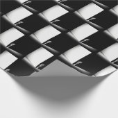 Papier Cadeau Chat Blanc Dans L'Ombre Noire (Coin)