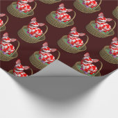 Papier Cadeau Chat Bunny de Pâques (Coin)