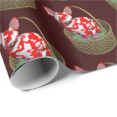 Papier Cadeau Chat Bunny de Pâques (Coin rond)