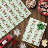 Papier Cadeau Chat Calico de Noël amusant