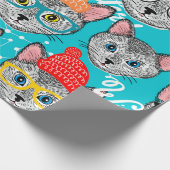 Papier Cadeau Chat dans le casquette (Coin)