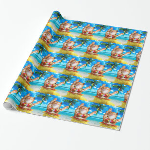 Papier Cadeau Chat de danseuse hawaïenne