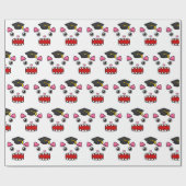 Papier Cadeau Chat de diplômes supérieurs (Plat)