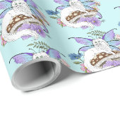 Papier Cadeau Chat de fée (Coin rond)
