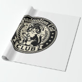 Papier Cadeau Chat de fin d'études Chat drôle Graphique - Chat d (Déroulé)
