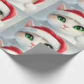 Papier Cadeau Chat de Noël (Coin)