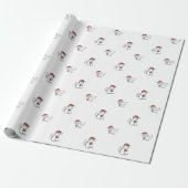 Papier Cadeau Chat de Noël (Déroulé)