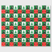 Papier Cadeau Chat de Noël (Plat)
