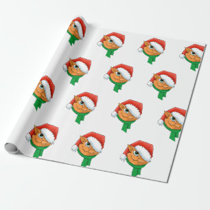 Papier Cadeau Chat de Noël