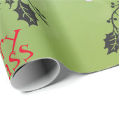 Papier Cadeau chat de Noël (Coin rond)