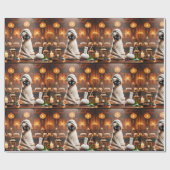 Papier Cadeau Chat de Siamese en Spa (Plat)