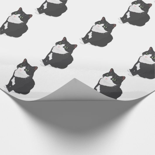 Papier Cadeau Chat de smoking (Coin)