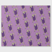 Papier Cadeau Chat Disco (Plat)