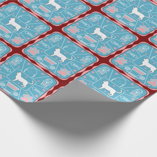 Papier Cadeau chat drôle (Coin)