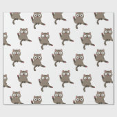 Papier Cadeau Chat drôle (Plat)