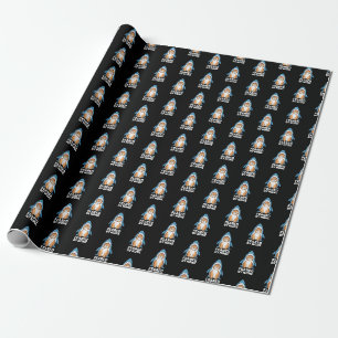 Papier Cadeau Chat Drôle en Costume de Requin Nullement Redouté