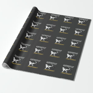Papier Cadeau Chat Drôle Schroedingers Science Physique