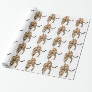 Papier Cadeau Chat du Bengale