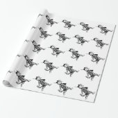 Papier Cadeau Chat d'Union Jack de soldat (Déroulé)