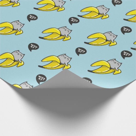 Papier Cadeau Chat en banane (Coin)