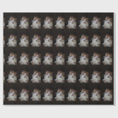 Papier Cadeau Chat en dentelle (Plat)