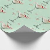 Papier Cadeau Chat en verre Martini (Coin)