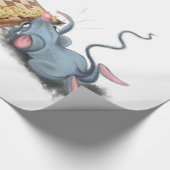 Papier Cadeau Chat et souris Jouer aux échecs Dessin amusant  (Coin)