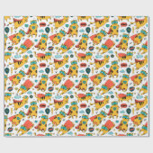 Papier Cadeau Chat Funny Superhero (Plat)