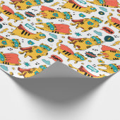 Papier Cadeau Chat Funny Superhero (Coin)