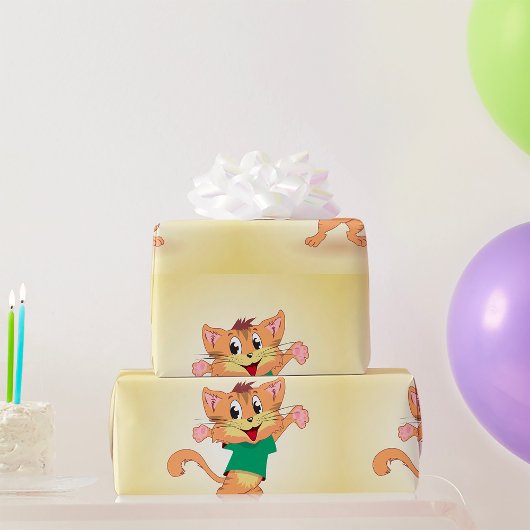 Papier Cadeau Chat groovy