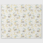 Papier Cadeau Chat Kitty Endormi (Plat)