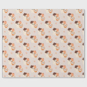 Papier Cadeau Chat mignon certifié (Plat)