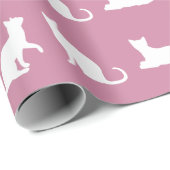 Papier Cadeau Chat mignon de Kitty (Coin rond)