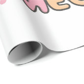 Papier Cadeau chat mignon miaou (Coin rond)
