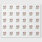 Papier Cadeau Chat Noël Animaux d'hiver Chats (Plat)