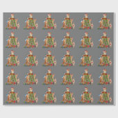 Papier Cadeau Chat Noël Arbre Vilaire Noël Chat Maman Chat Papa (Plat)