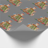 Papier Cadeau Chat Noël Arbre Vilaire Noël Chat Maman Chat Papa (Coin)