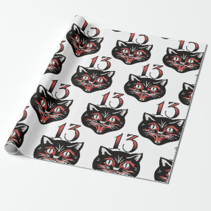 Papier Cadeau Chat noir