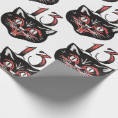 Papier Cadeau Chat noir (Coin)