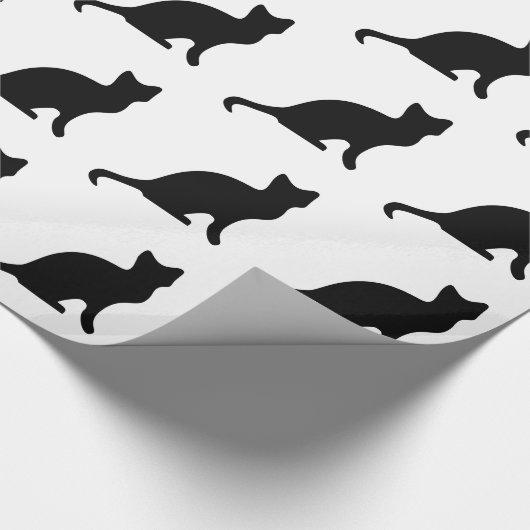 Papier Cadeau Chat noir (Coin)