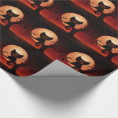 Papier Cadeau Chat noir de Whimsical (Coin)