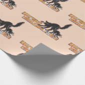 Papier Cadeau Chat noir Halloween (Coin)
