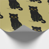 Papier Cadeau Chat noir, Louis Wain (Coin)