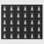Papier Cadeau Chat Non Grumpy Xmas Chats Pas De Vilains Cadeaux  (Plat)
