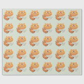 Papier Cadeau Chat orange fatigué (Plat)
