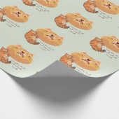 Papier Cadeau Chat orange fatigué (Coin)